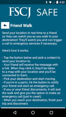 FSCJ Safe android App screenshot 2